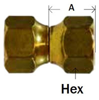 Forged Swivel 45deg Flare Diagram